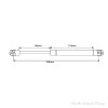 Peter Meier Hanging Rail Bracket, Left Hand, Zinc Plated, 16.85450 | Bracket 200/Box 16-8 | 1685450
