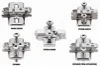 CLIP mounting plate, cruciform, 0 mm, steel, for screwing on with chipboard screws, HA: elongated hole