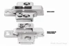 CLIP mounting plate, cruciform, 3 mm, zinc, for screwing on with chipboard screws