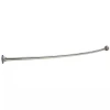 Liberty Hardware Oval Curved 5' Shower Rod with Bow | Stainless Steel | 2115SS