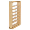 Rev-A-Shelf Wood Tall Filler Pullout | Type: 6" Natural Maple (7) Shelf Pantry Filler Pullout w/Height Opening 45" + | 432TF456C