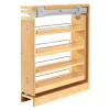 Rev-A-Shelf Base Cabinet Organizer Natural Maple | Type: 6 " Pull-Out Between Cabinet Base Filler | 438BCSC6C