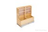 Rev-A-Shelf Maple L-Shaped Vanity Organizer | Type: Cab. Opening Width (inches) 9" for 24" | 44112VSBSC1