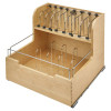 Rev-A-Shelf 4FSCO Series Food Storage Container Organizer | 20-1/2" (521 mm) W x 21-9/16" (548 mm) D x 18-7/8", for 24" Base Cabinet | 4FSCO24SC1