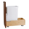 Rev-A-Shelf 4WC Series Bottom Mount Waste Containers | Single 35 Qt, 11 1/4"W x 21 3/4"D x 19 1/4"H, Single 35 Qt | 4WC15DM1