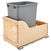 Rev-A-Shelf 4WCSD Series Electric Assist Waste Containers | Single 35 Qt, 12"W x 22 1/2"D x 19 1/2"H, Single 35 Qt | 4WCSD1535DM1