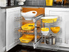 Rev-A-Shelf 5PSP Series Chrome Blind Corner Optimizer | 32-1/4" (819 mm) W x 20-1/4" (514 mm) D x 24" (610 mm) H | 5PSP318SCCR