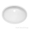 Wilsonart Large Oval Vanity Bowl With Overflow | Clean White | AV1813CW