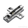 Salice Domi 2-Cam Adjustable Wing Mounting Plate, Nickel-Plated, Screw-On, 3mm | Steel/Cast Wood | BAR3R39