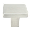 Berenson Contemporary Advantage One Square Knob | Brushed Nickel | H09491BPN