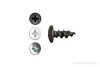 Deerwood Fasteners Hardware Screws Truss Head #2 Phillips Drive Standard Point | zinc, Box of 1,000 | WW46000