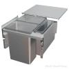 Vauth-Sagel VS ENVI 19-1/2" 2-31 Quart Top-Mount Waste Pullout with Grey Bins and Soft-Close Slides, 90008897 | 0683720672
