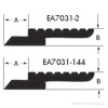 Paramount Extrusions Z-Clips, Interlocking | EA10812 Series Extruded Aluminum Long Wall Clip 1-5/8"W x 72"L - 9 Holes (Per 8" c-c) | 1081272MH
