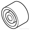 Bainbridge Drawer Slide Spacers | Heavy Duty Nylon Brackets, Round 1/2", White - 1000 Each | 3411WH62