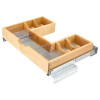 Rev-a-Shelf 27-1/2" U-Vanity Pullout Organizer with BLUMOTION Soft-Closing, Wood - 486-30VSBSC-SM-1 | 48630VSBSCSM1