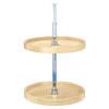 Rev-A-Shelf Wood Classic Full Circle Lazy Susan Sets | Dia: 18", Description: 2 shelf w/ 26" to 32" post | 4WLS0721852