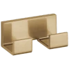Liberty Hardware Vero Double Robe Hook | Champagne Bronze | 77736CZ