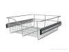 Rev-A-Shelf Steel 18"W x | 20"D x 7"H Side Mount Chrome Closet Basket, CB-182007CR-3 | CB182007CR1