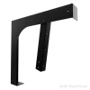 C FLAT BRACKET BLACK, 12" | FB80010