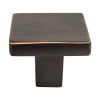 Berenson Contemporary Advantage One Square Knob | Verona Bronze | H095310VB