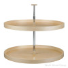 Rev-A-Shelf LD-4BW-062 32" D Banded Maple Full Circle Lazy Susan Independently Rotating, 2 Tray Set with Hardware, LD-4BW-062-32-1 | Ld Wood | LD4BW062321