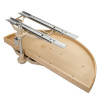 Rev-A-Shelf LD4NW Series Natural Wood Half Moon Sets | 38" | LD4NW882381