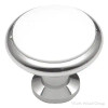 Belwith Keeler Hickory Hardware | Tranquility Series White Porcelain/Chrome 1-3/8" (35 mm) Diameter Knob, - P427-26W | P427-W