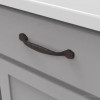 Berenson Countryside Refined Rustic Cabinet Pull 128mm c/c | BLACK IRON | PRO106BI