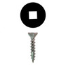Wurth #6 x | 1/2" Flat Head Hinge and Drawer Slide Installation Screw Square Drive - Sharp Point Coarse Thread Zinc, 3670000158961 10, Box of 1,000 | WW53100
