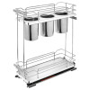Rev-A-Shelf 2-Tier Chrome Utensil Organizers | Gray | 5322UTBCSC8GR
