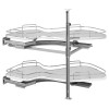 Rev-A-Shelf The Cloud - 2-Tier | Gray, Side: Left Hand, Cabinet Size: 15" | 537215GRL