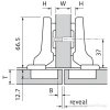 CLIP TOP H/O INSERTA 250/BOX, 120 DEGREE | 71T5690