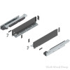 Legrabox Drawer System | 16", M Height, 3-9/16", 125lb Capacity Full-Extension with BLUMOTION, Orion Gray | 770M40S0S