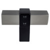 Berenson Rivet Rebel Series | Slate/Matte Black 2" (51 mm) L x 23/32" (18 mm) W Knob, - 5126-4SLT55-P | H51264SLT55