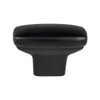 Berenson Transitional Advantage One Rounded Rectangle Knob | Matte Black | H91831055