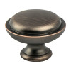 Berenson Traditional Advantage One Rimmed Knob | Verona Bronze | H933610VB