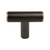 Berenson Transitional Advantage Two T-Bar Knob | Verona Bronze | H955520VB