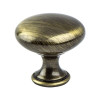 Berenson Euro Moderno Knobs | Antique Brass, Height: 1 1/8", 1 3/16'' | H97241BAB