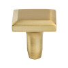 Berenson Metro Series Modern Brushed Gold 1-3/16"L x 1-3/16" (30 mm) W Knob, - 9903-1MDB-P | 1-3/16" | H99031MDBP