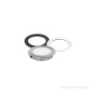Tresco 24V 3W OptiPockit LED Puck Light with BK/NI/WH Trim Ring | White | LOPDM24R27KNBW