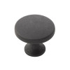 Hickory Hardware 1-3/8 Inch (35Mm) Forge Cabinet Knob | BLACK IRON | PRO56BI