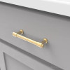 Refined Cabinet Pull 3-3/4 INCH (96mm) | BRUSHED GOLDEN BRASS | PRO97BGB