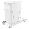Rev-a-Shelf RV Series Pullout Waste Container - 35 QT. | 10-5/8" (270mm) W x 16" (407mm) D x 20-3/8" (518mm) H, Single 35 qt. with Lids and FE Slides | RV12PBLE