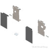 Blum Legrabox Interior Front Fixing Bracket for Orion Gray | M-Height 3-9/16", | ZI70MS0