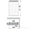 Orga-Line 3-Tier Cutlery Organizer Set, Stainless Steel, 20, 500mm | ZSI500BI3A