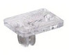 Knape & Vogt KV Standard and Bracket Accessories 1" Adjustment | 104 Clear Plastic Back End Rest, Box of 100 | 104PLAS