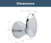 Liberty Hardware Somerset Single Robe Hook, Polished | Robe Hooks | 139566