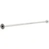 Liberty Hardware 1" x 5' Shower Rod with Step Style Flange | Bright Stainless Steel | 1855BS
