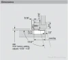 COMPACT BLUMOTION hinge, 1-9/16", 110°, with spring, mounting plate: for screwing on, boss: knock-in