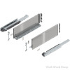 Legrabox Drawer System | 20", C Height, 7-0/0", 125lb Capacity Full-Extension with BLUMOTION, Stainless Steel | 770C50S0I